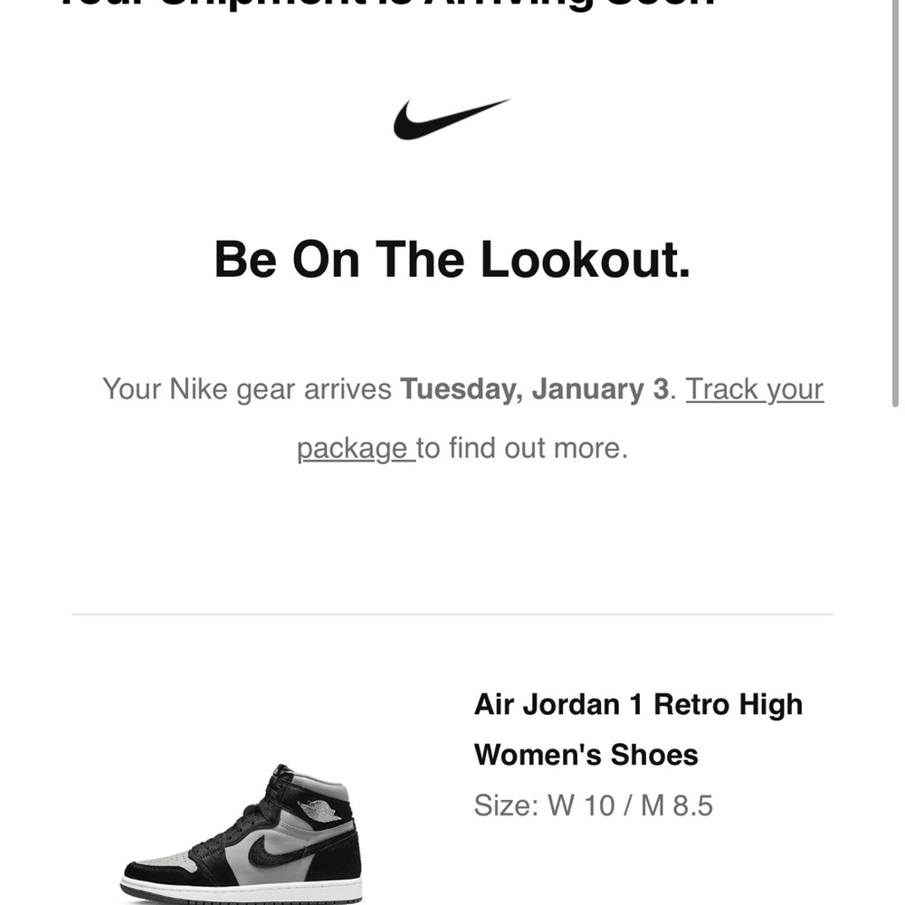 Nike Air Jordan 1 Retro High Men's Shoes - Black and Gray